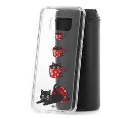 Чехол Samsung Galaxy S8 Plus Kruche Print Котенок в чашке КruЧЕ