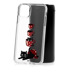 Чехол Apple iPhone 11 Pro Max Kruche Print Котенок в чашке КruЧЕ