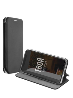 Чехол для iPhone 11 Pro Max книжка. Подставка. Искусственная кожа. Черный With Love. Moscow