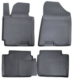 Коврики салона, комплект 4 шт. резиновые. cerato 2013 (koup) Hyundai-KIA арт. R8130A7000
