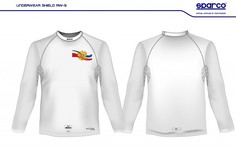 Майка/футболка (FIA) SHIELD RW-9 с гербом России, белый, р-р M/L Sparco 001764MBOMLR