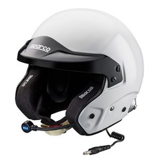 Шлем для автоспорта PRO RJ-3i открытый, интерком, FIA, HANS, белый, р-р L Sparco 0033524L