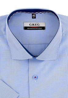 Рубашка мужская Greg 224/109/5025/Z/1p голубая 43
