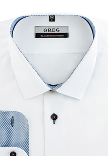 Рубашка мужская Greg 100/239/WH/ZV/2p белая 39