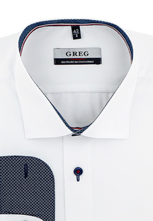 Рубашка мужская Greg 100/119/WH/2p_GB белая 45