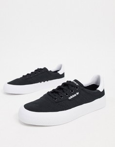 Черно-белые кроссовки adidas Originals 3MC Vulc-Черный