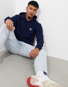 Худи темно-синего цвета adidas Originals essentials-Темно-синий