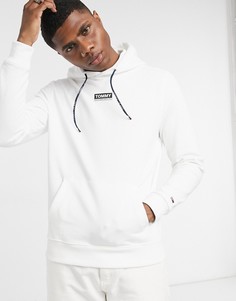 Худи белого цвета с логотипом на груди Tommy Jeans-Белый