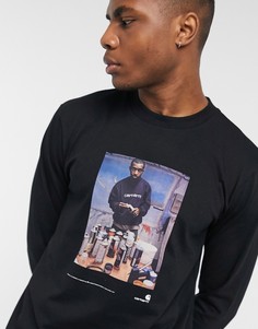 Черный лонгслив Carhartt WIP