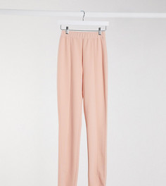 Узкие трикотажные брюки ASOS DESIGN Tall-Розовый