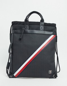 Рюкзак на шнурке из парусины с покрытием Tommy Hilfiger-Черный
