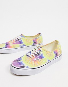 Кеды с принтом тай-дай Vans Authentic-Мульти