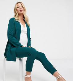 Зеленый трикотажный пиджак с запахом ASOS DESIGN Maternity