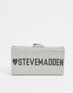 Серебристый клатч Steve Madden-Серебряный