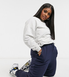 Темно-синие oversized-джоггеры ASOS DESIGN Curve-Темно-синий