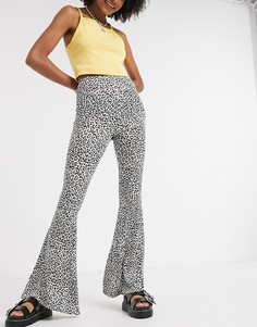 Расклешенные брюки с леопардовым принтом Rokoko-Мульти