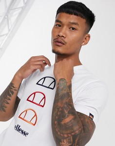Белая футболка с логотипом ellesse-Белый