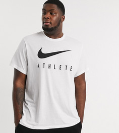 Белая футболка из ткани Dri-Fit Nike Training Plus athlete-Белый