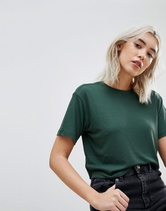 Кроп-топ в рубчик ASOS DESIGN-Зеленый