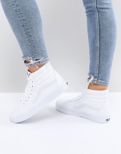 Высокие белые кроссовки Vans Sk8-Белый