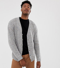 Серый плотный кардиган ASOS DESIGN Tall