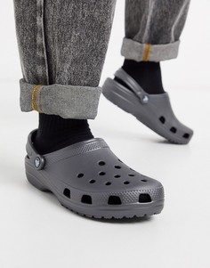 Серые сандалии Crocs-Серый