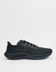 Черно-серые кроссовки Nike Running Air Zoom Pegasus 37-Черный