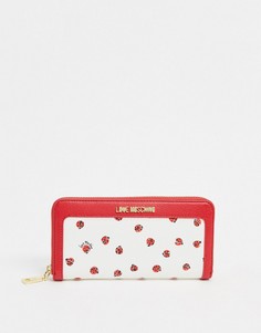 Большой кошелек с принтом Love Moschino-Мульти