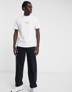 Белая футболка с высоким воротником Tommy Jeans-Белый