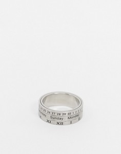 Серебристое кольцо из нержавеющей стали ASOS DESIGN-Серебряный