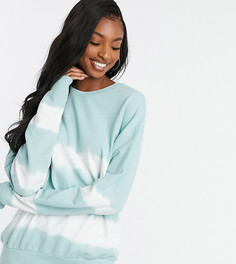 Свитшот с принтом тай-дай ASOS DESIGN Tall-Зеленый