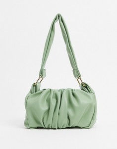 Шалфейно-зеленая сумка на плечо в стиле 70-х ASOS DESIGN-Зеленый