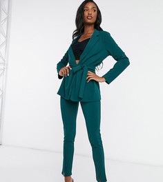 Зеленые узкие трикотажные брюки ASOS DESIGN Tall-Зеленый