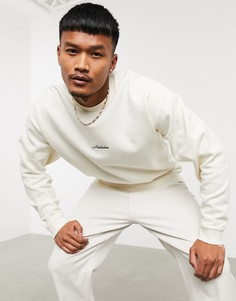 Свитшот с вышивкой "Amsterdam" на груди ASOS DESIGN-Белый