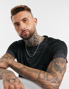 Черная футболка SikSilk-Черный