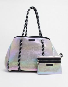 Серебристая сумка Steve Madden-Серебряный