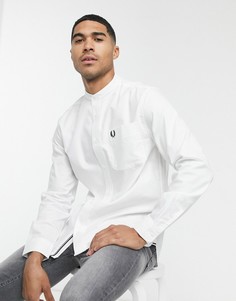 Белая оксфордская рубашка с воротником на пуговице Fred Perry-Белый