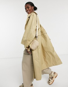 Светло-бежевый тренч в стиле oversized ASOS DESIGN