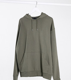 Oversize-худи цвета хаки ASOS DESIGN Tall-Зеленый