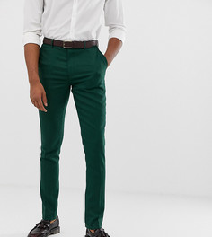 Зеленые брюки скинни с фактурной отделкой ASOS DESIGN Tall Wedding-Зеленый