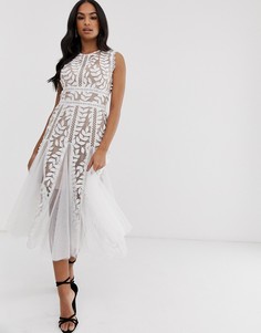 Платье миди Bronx & Banco-Белый
