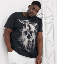 Черная футболка с принтом черепа Jack & Jones Originals-Черный