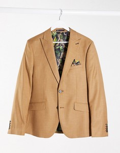 Приталенный пиджак Harry Brown-Коричневый