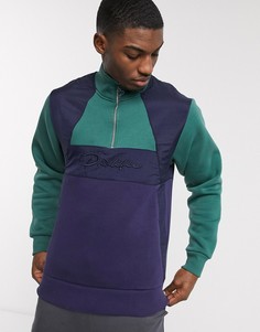 Темно-синий свитшот с молнией River Island