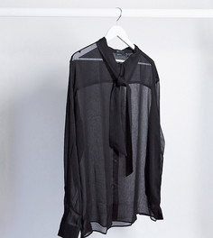 Черная рубашка классического кроя ASOS DESIGN Plus-Черный