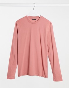 Розовый лонгслив ASOS DESIGN