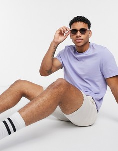 Лавандовая футболка из органического хлопка ASOS DESIGN-Фиолетовый