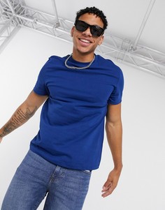 Темно-синяя футболка из органического хлопка ASOS DESIGN-Темно-синий