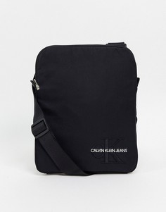 Нейлоновая сумка с монограммой Calvin Klein Jeans-Черный