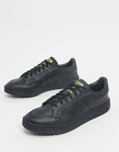 Черные кроссовки adidas Originals Team Court-Черный
